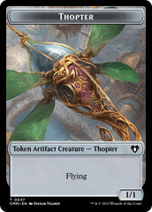 Thopter // Emblem - Daretti, Scrap Savant Double-Sided Token [Commander Masters Tokens] | Tabernacle Games