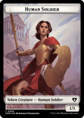 Human Soldier // Phyrexian Myr Double-Sided Token [Commander Masters Tokens] | Tabernacle Games
