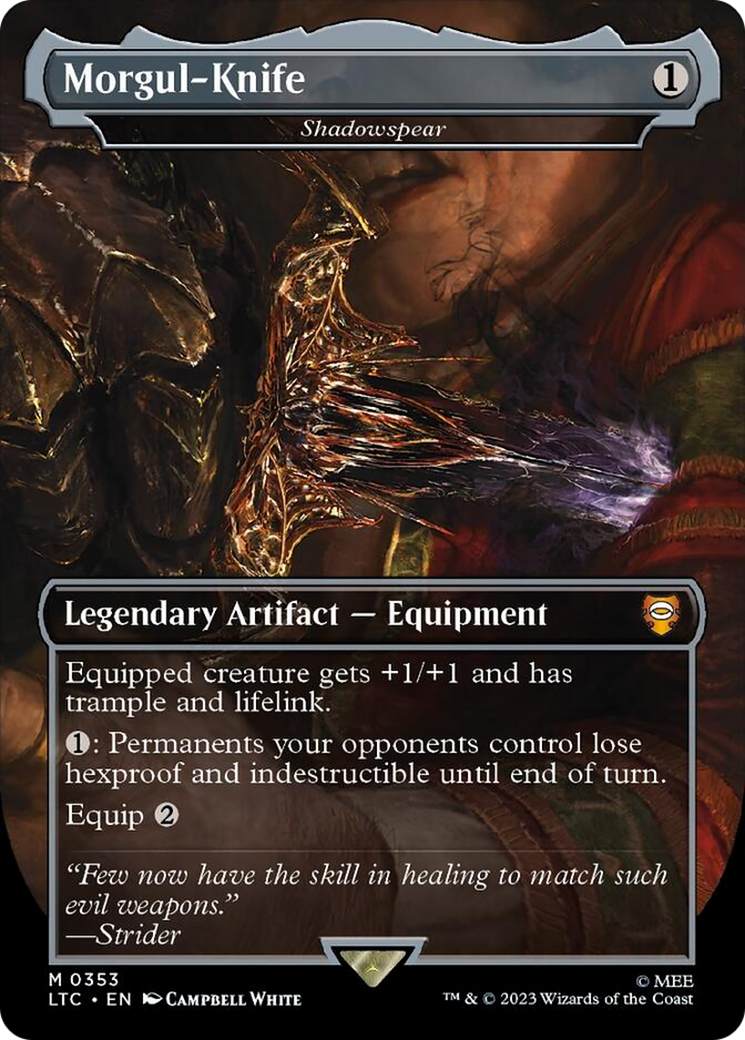 Morgul-Knife - Shadowspear [The Lord of the Rings: Tales of Middle-Earth Commander] | Tabernacle Games