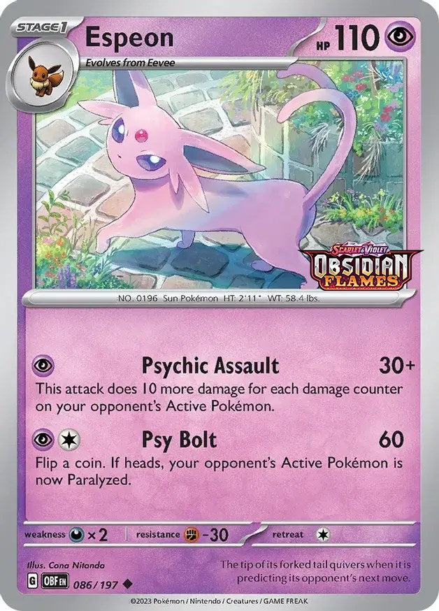 Espeon (086/197) (Best Buy Exclusive) [Scarlet & Violet: Black Star Promos] | Tabernacle Games