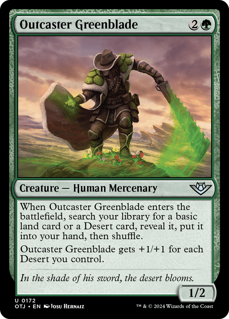 Outcaster Greenblade [Outlaws of Thunder Junction] | Tabernacle Games
