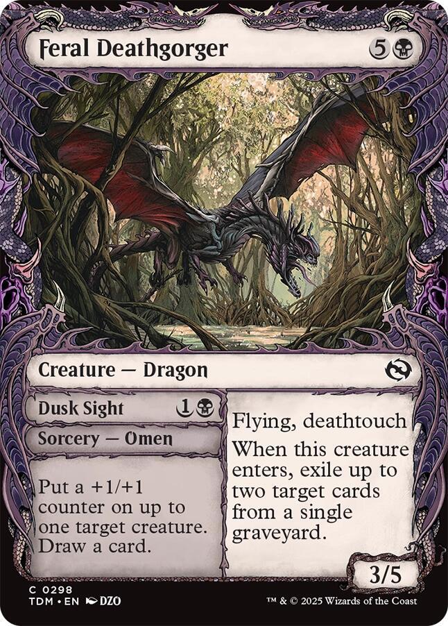 Feral Deathgorger (Showcase) [Tarkir: Dragonstorm] | Tabernacle Games