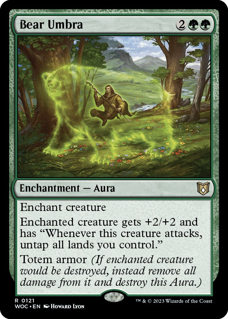 Bear Umbra [Wilds of Eldraine Commander] | Tabernacle Games