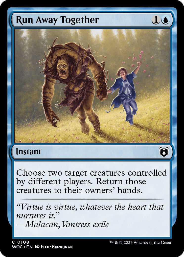 Run Away Together [Wilds of Eldraine Commander] | Tabernacle Games