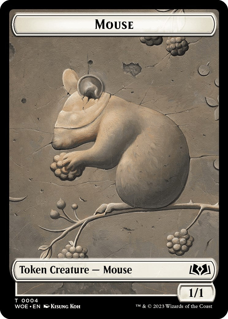 Mouse Token [Wilds of Eldraine Tokens] | Tabernacle Games