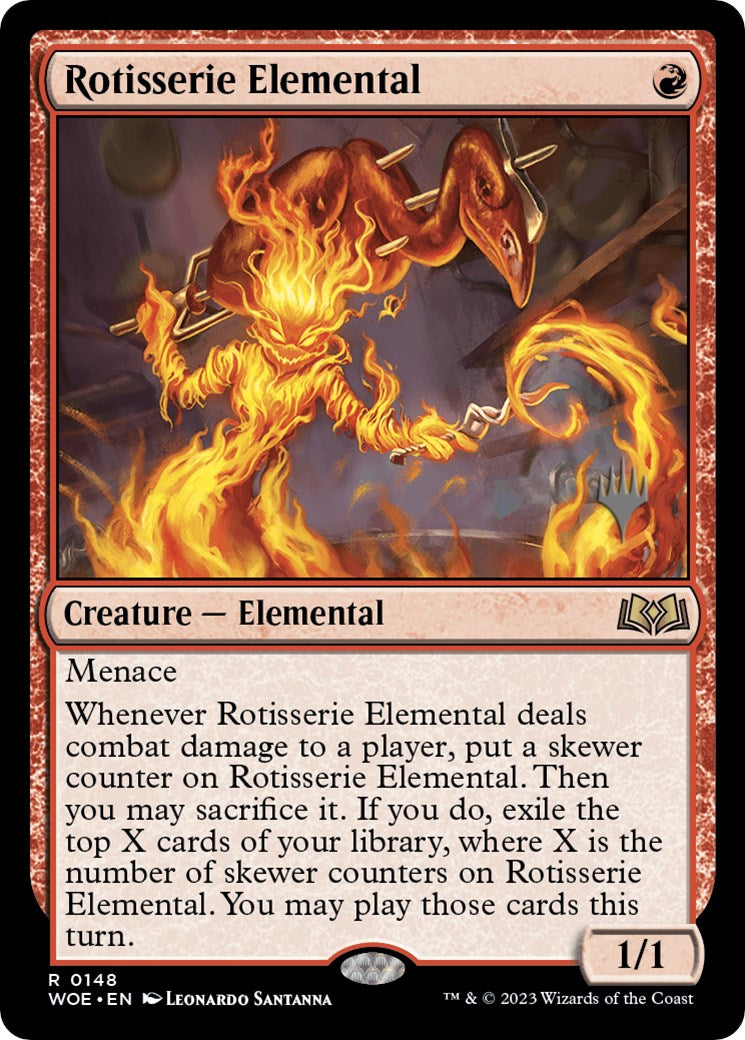 Rotisserie Elemental (Promo Pack) [Wilds of Eldraine Promos] | Tabernacle Games