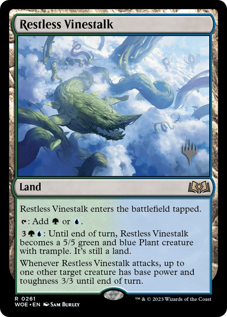 Restless Vinestalk (Promo Pack) [Wilds of Eldraine Promos] | Tabernacle Games