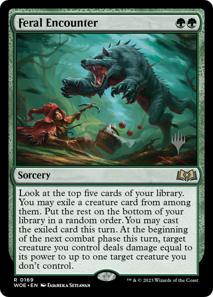 Feral Encounter (Promo Pack) [Wilds of Eldraine Promos] | Tabernacle Games