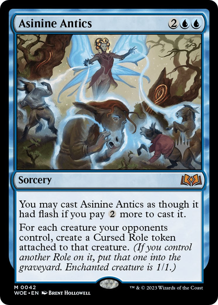 Asinine Antics (Promo Pack) [Wilds of Eldraine Promos] | Tabernacle Games