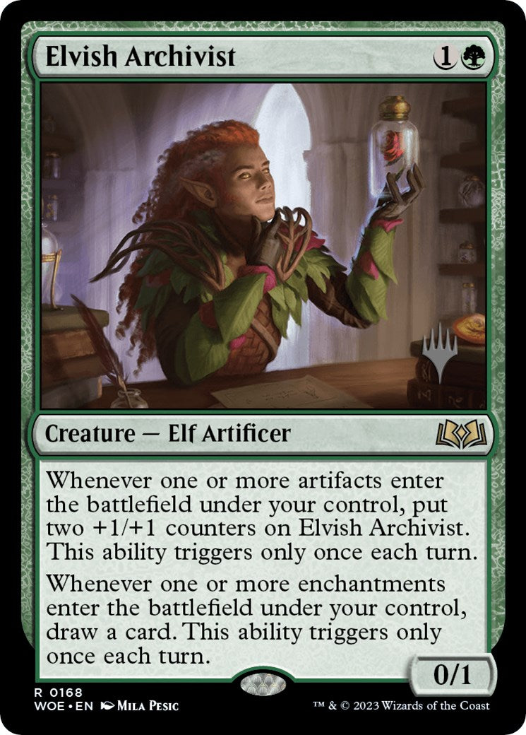 Elvish Archivist (Promo Pack) [Wilds of Eldraine Promos] | Tabernacle Games