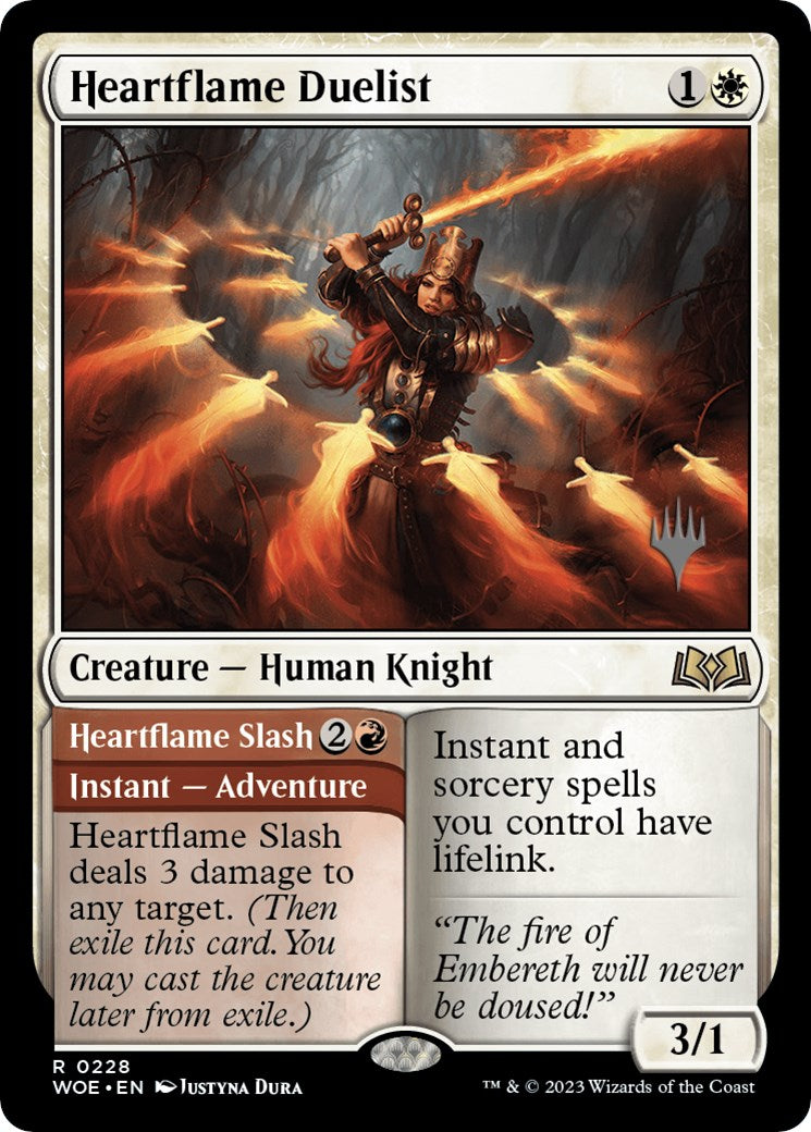 Heartflame Duelist // Heartflame Slash (Promo Pack) [Wilds of Eldraine Promos] | Tabernacle Games