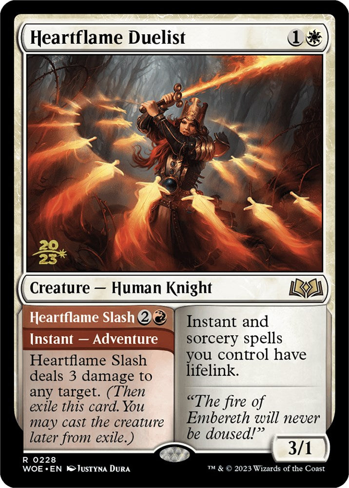 Heartflame Duelist // Heartflame Slash (Promo Pack) [Wilds of Eldraine Promos] | Tabernacle Games