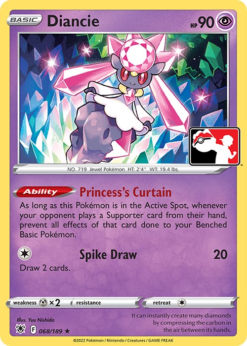 Diancie (068/189) [Prize Pack Series Three] | Tabernacle Games