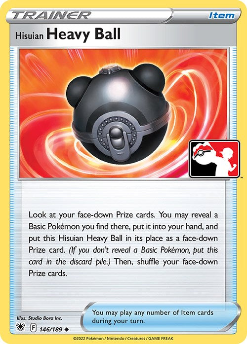 Hisuian Heavy Ball (146/189) [Prize Pack Series Three] | Tabernacle Games