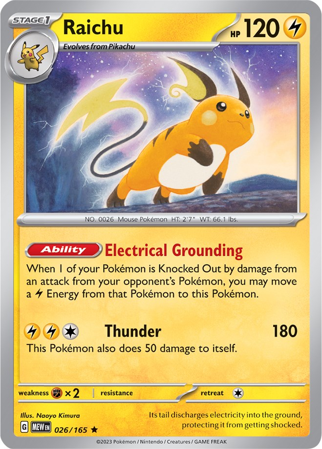 Raichu (026/165) [Scarlet & Violet 151] | Tabernacle Games