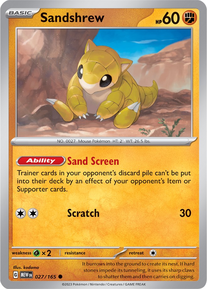 Sandshrew (027/165) [Scarlet & Violet 151] | Tabernacle Games