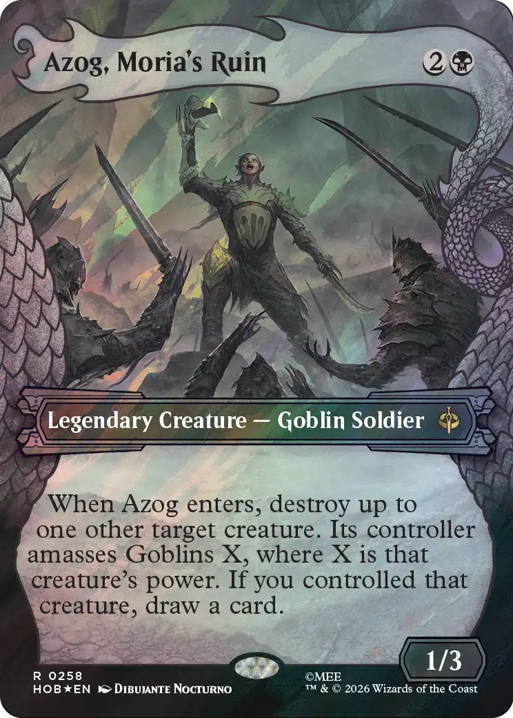 Azog, Moria's Ruin (Showcase) (Surge Foil) [The Hobbit] | Tabernacle Games