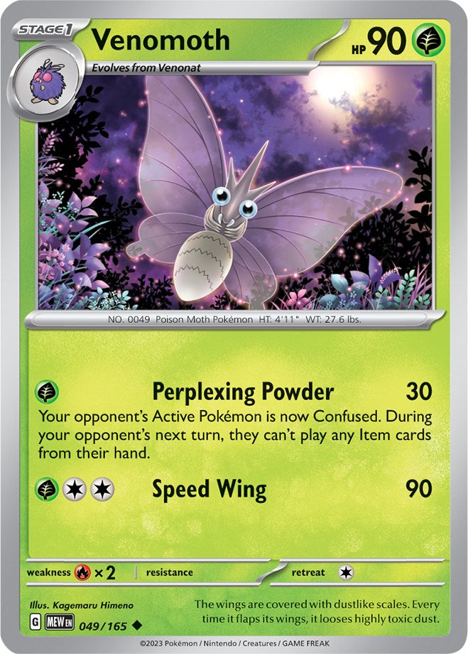 Venomoth (049/165) [Scarlet & Violet 151] | Tabernacle Games