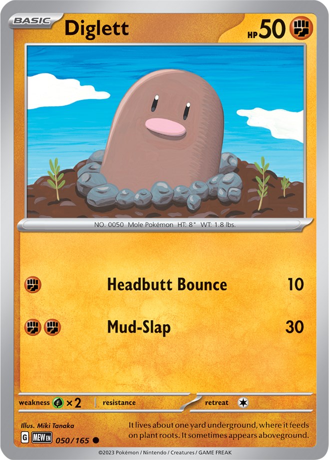 Diglett (050/165) [Scarlet & Violet: 151] | Tabernacle Games