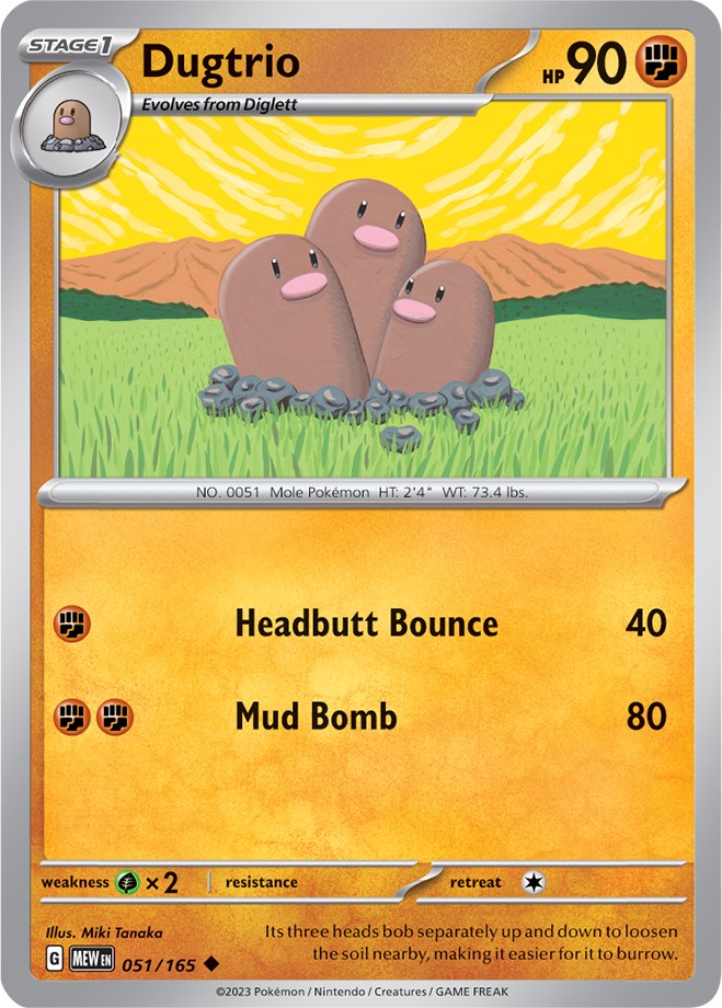 Dugtrio (051/165) [Scarlet & Violet: 151] | Tabernacle Games