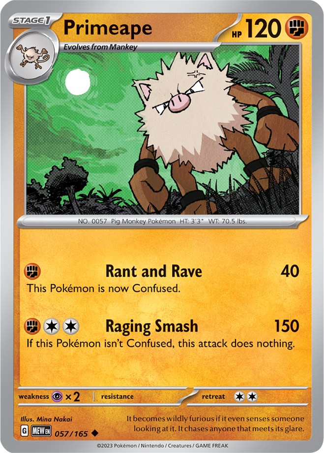 Primeape (057/165) [Scarlet & Violet: 151] | Tabernacle Games