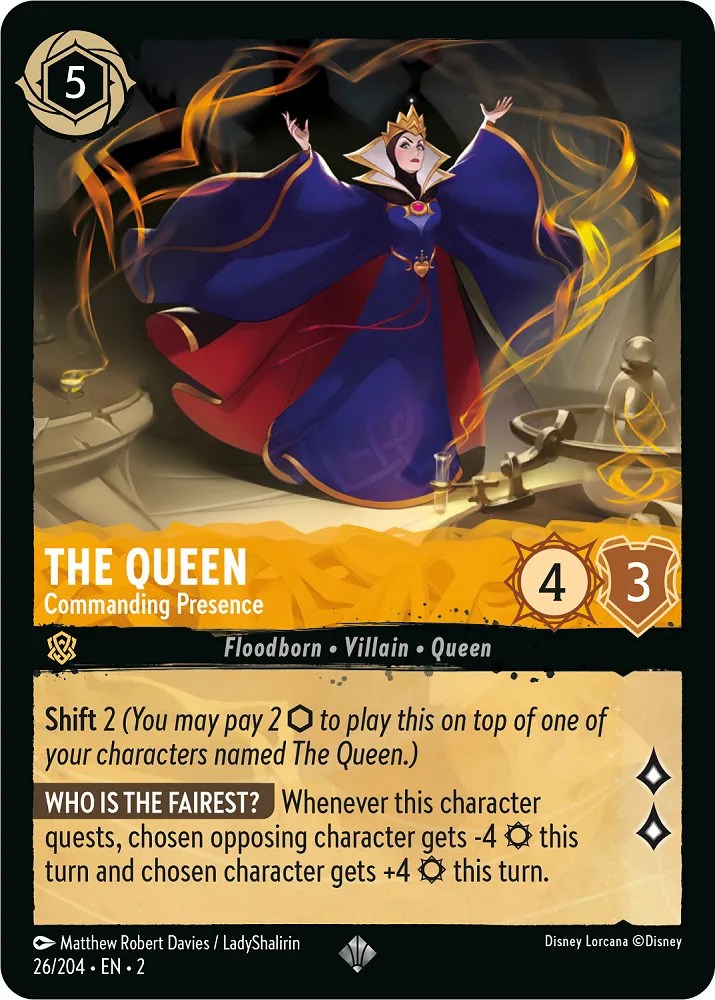 The Queen - Commanding Presence (26/204) [Rise of the Floodborn] | Tabernacle Games