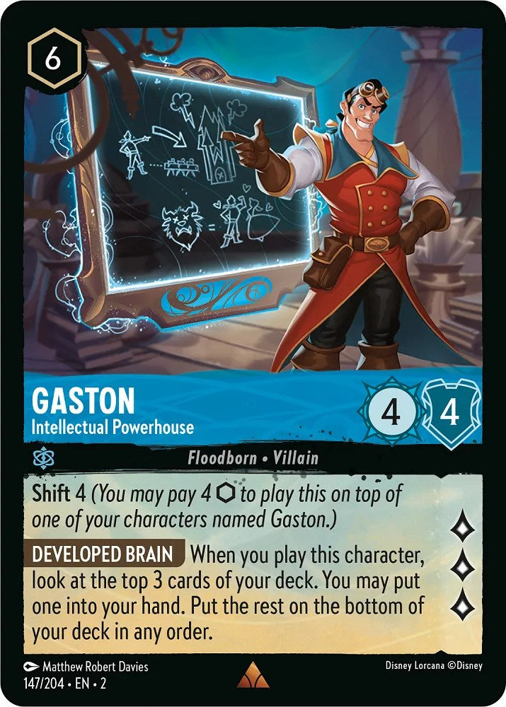 Gaston - Intellectual Powerhouse (147/204) [Rise of the Floodborn] | Tabernacle Games
