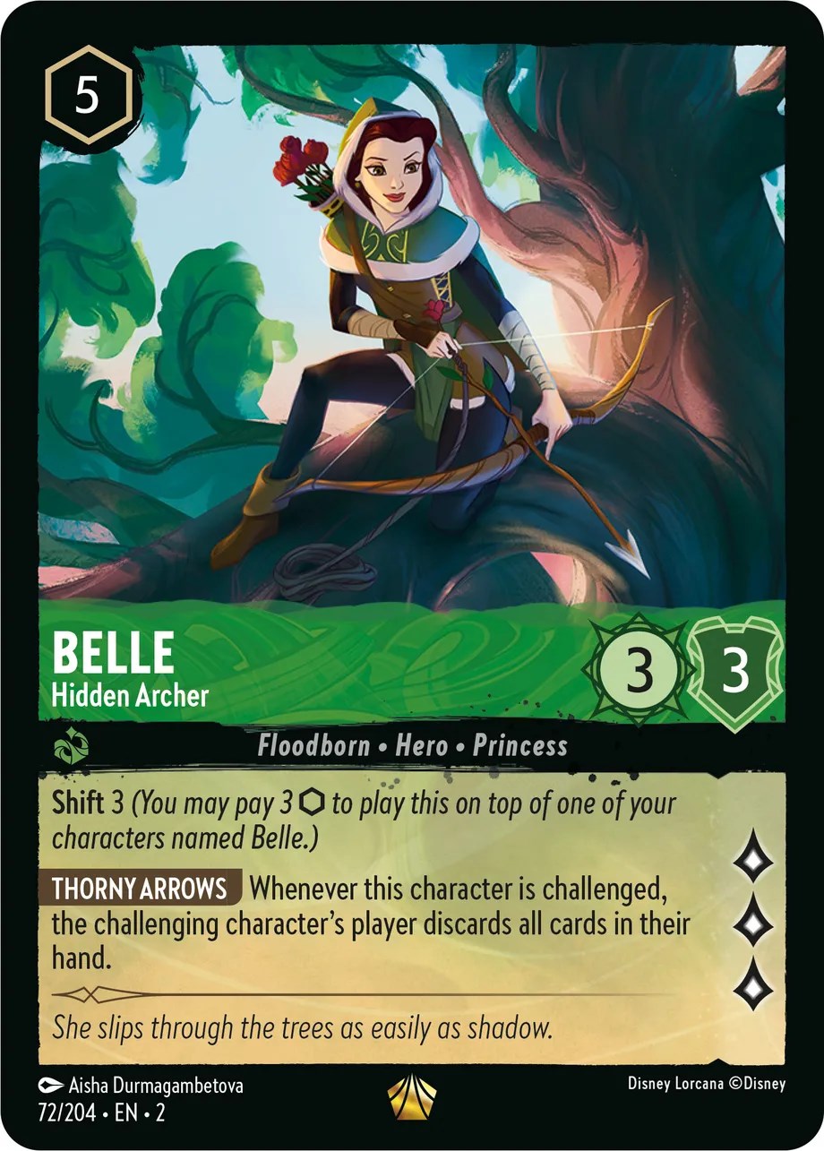 Belle - Hidden Archer (72/204) [Rise of the Floodborn] | Tabernacle Games