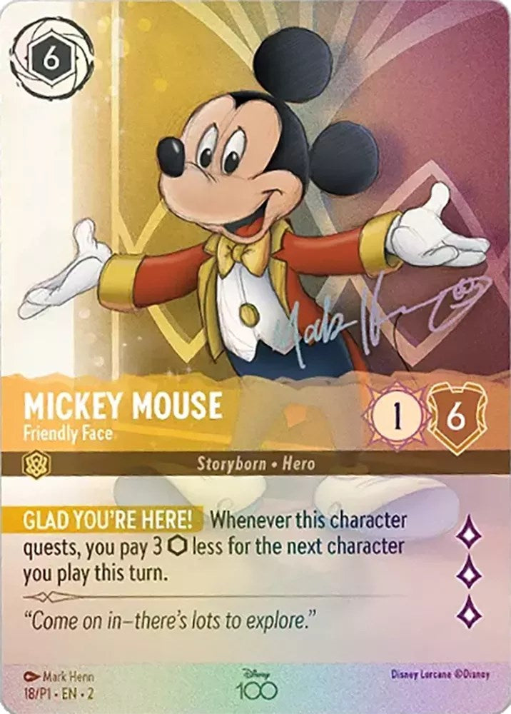 Mickey Mouse - Friendly Face (Enchanted) (18) [Disney100 Promos] | Tabernacle Games