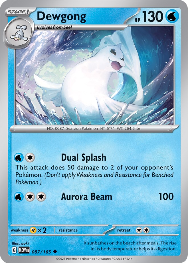 Dewgong (087/165) [Scarlet & Violet: 151] | Tabernacle Games