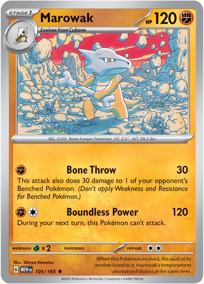 Marowak (105/165) [Scarlet & Violet: 151] | Tabernacle Games