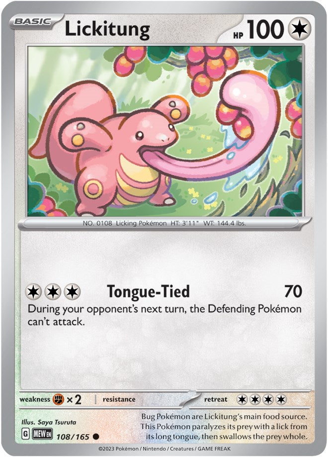 Lickitung (108/165) [Scarlet & Violet: 151] | Tabernacle Games