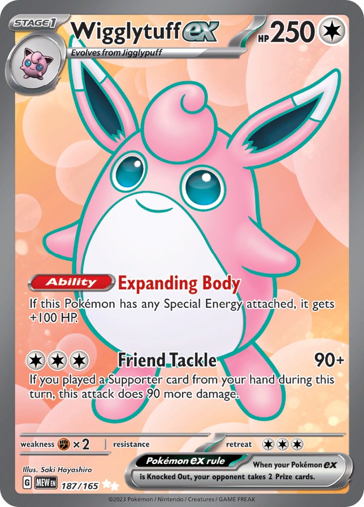 Wigglytuff ex (187/165) [Scarlet & Violet 151] | Tabernacle Games