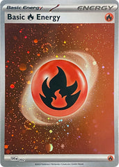 Basic Fire Energy (002) (Cosmos Holo) [Scarlet & Violet: Base Set] | Tabernacle Games