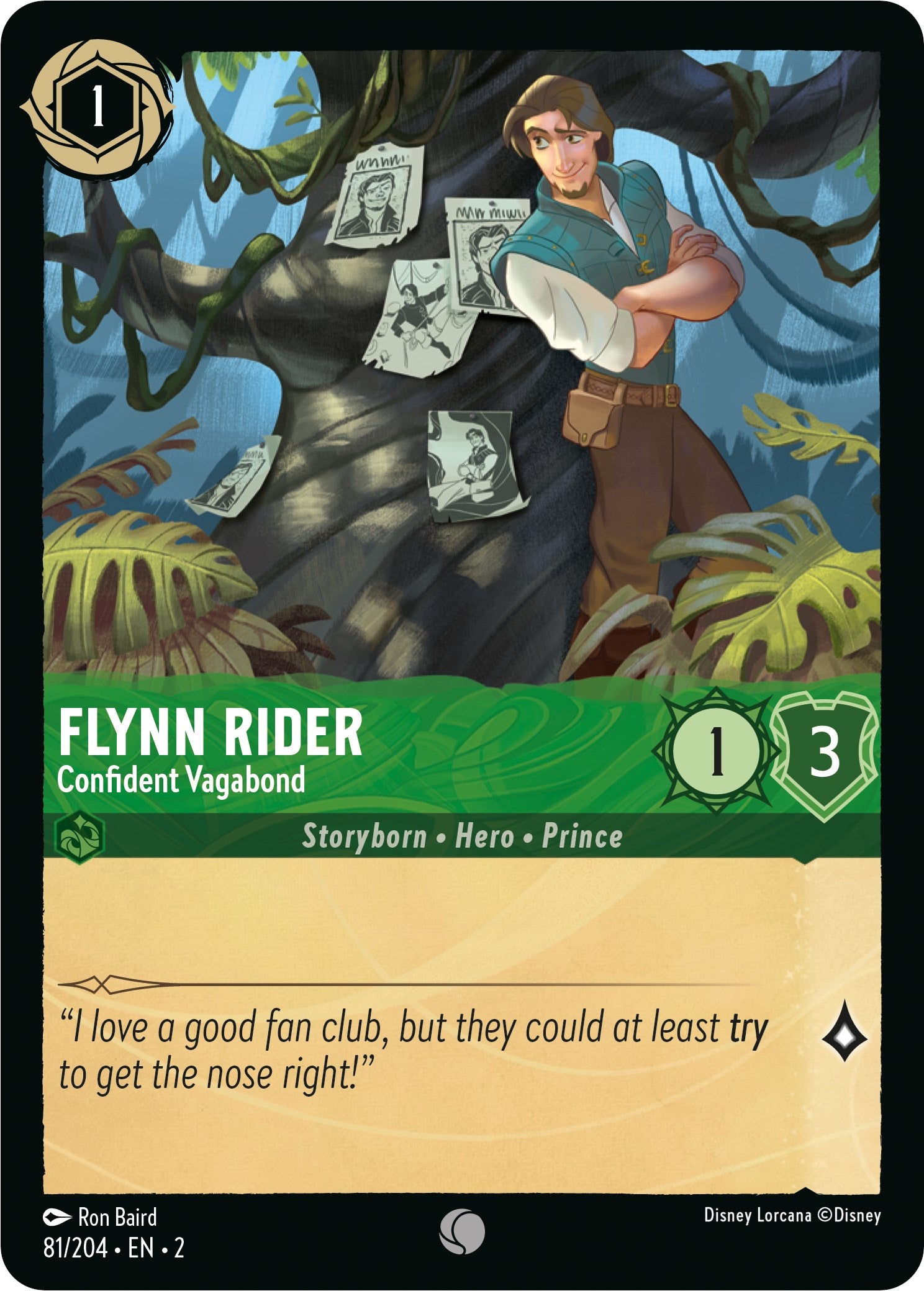 Flynn Rider - Confident Vagabond (81/204) [Rise of the Floodborn] | Tabernacle Games