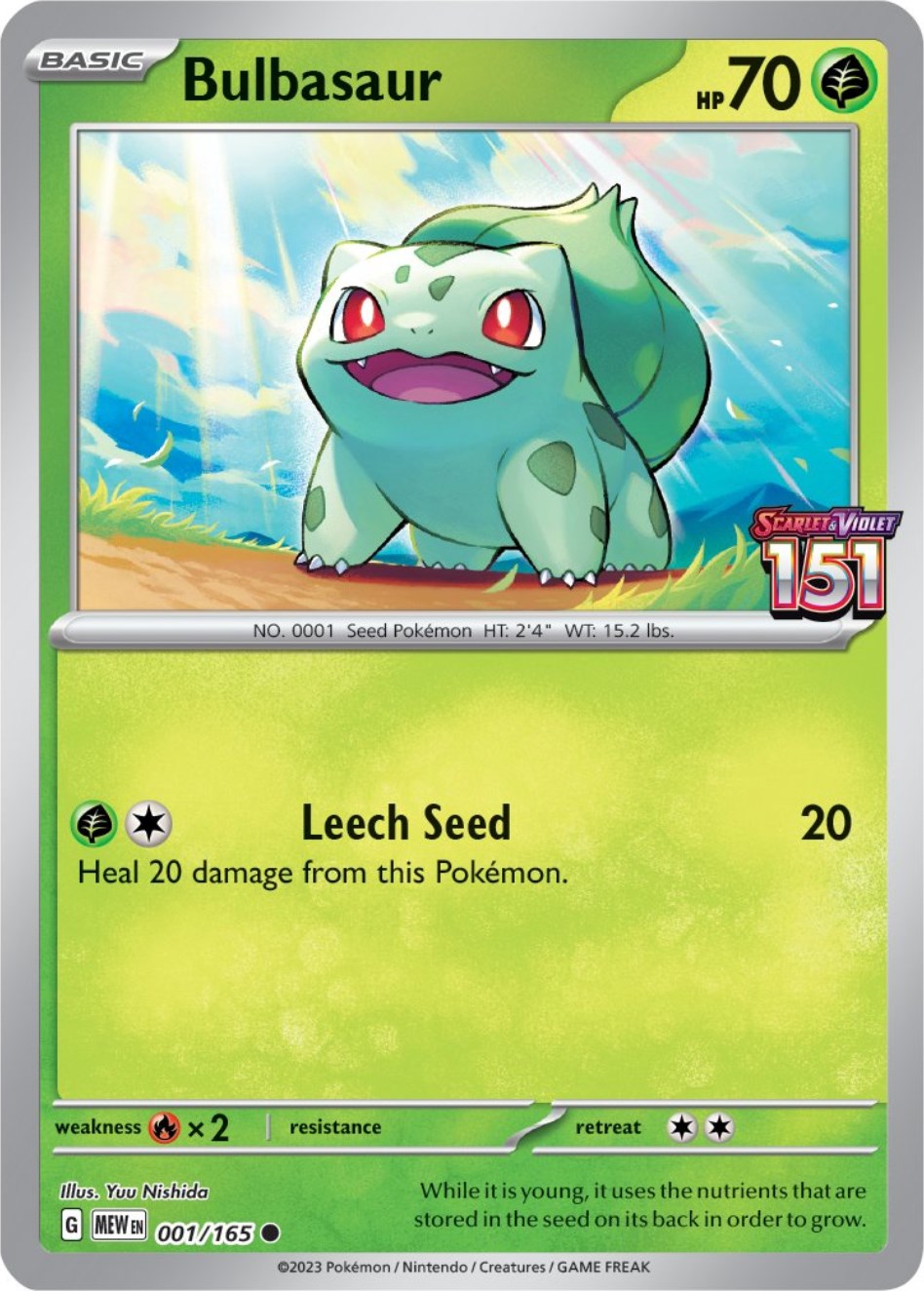 Bulbasaur (001/165) (Best Buy Exclusive) [Scarlet & Violet 151] | Tabernacle Games