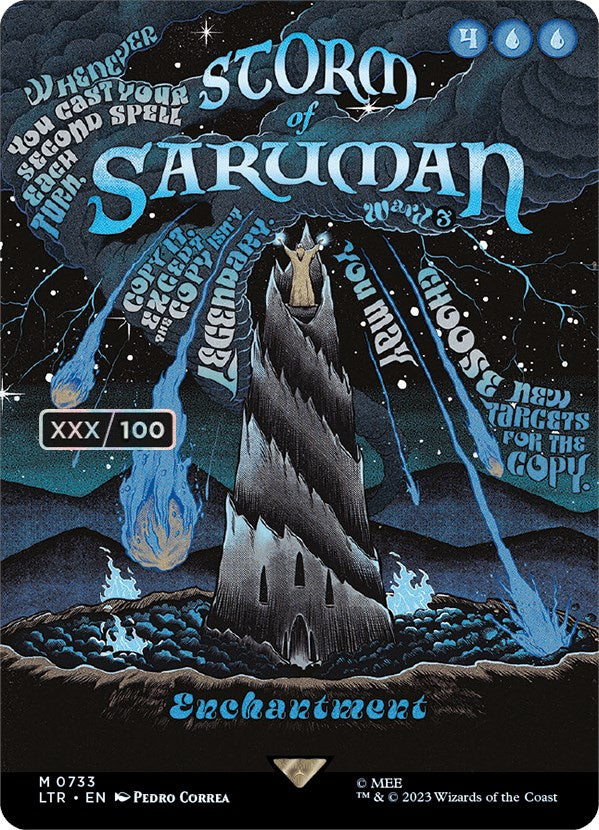 Storm of Saruman (Borderless Poster) (Serialized) [The Lord of the Rings: Tales of Middle-Earth] | Tabernacle Games