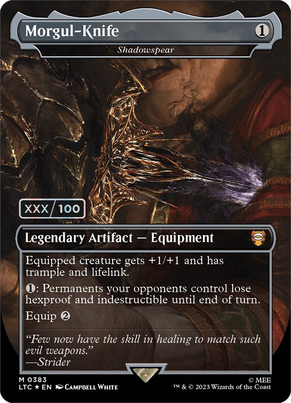 Morgul-Knife - Shadowspear (Serialized) [The Lord of the Rings: Tales of Middle-Earth Commander] | Tabernacle Games