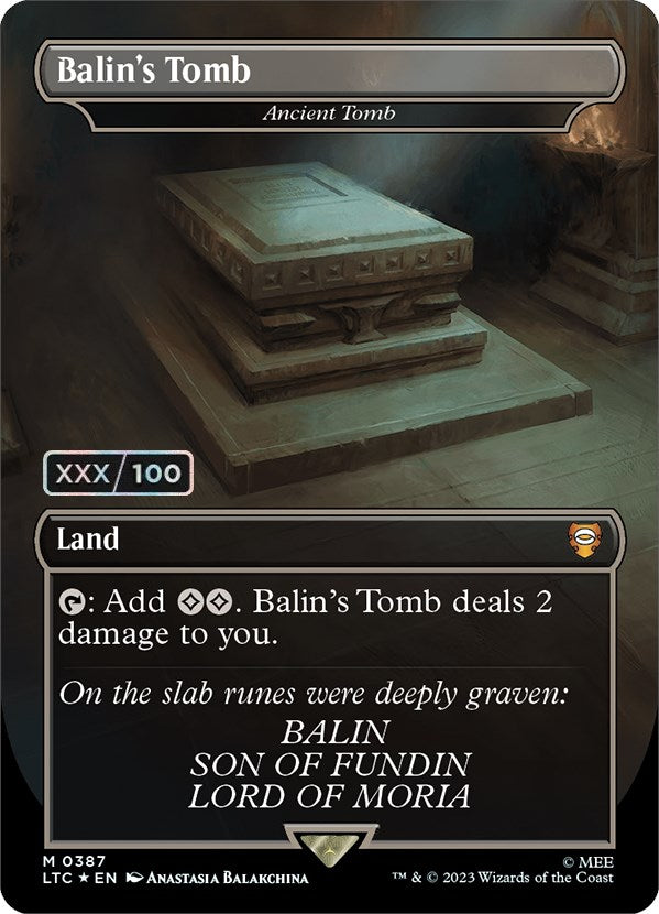 Balin's Tomb - Ancient Tomb (Serialized) [The Lord of the Rings: Tales of Middle-Earth Commander] | Tabernacle Games