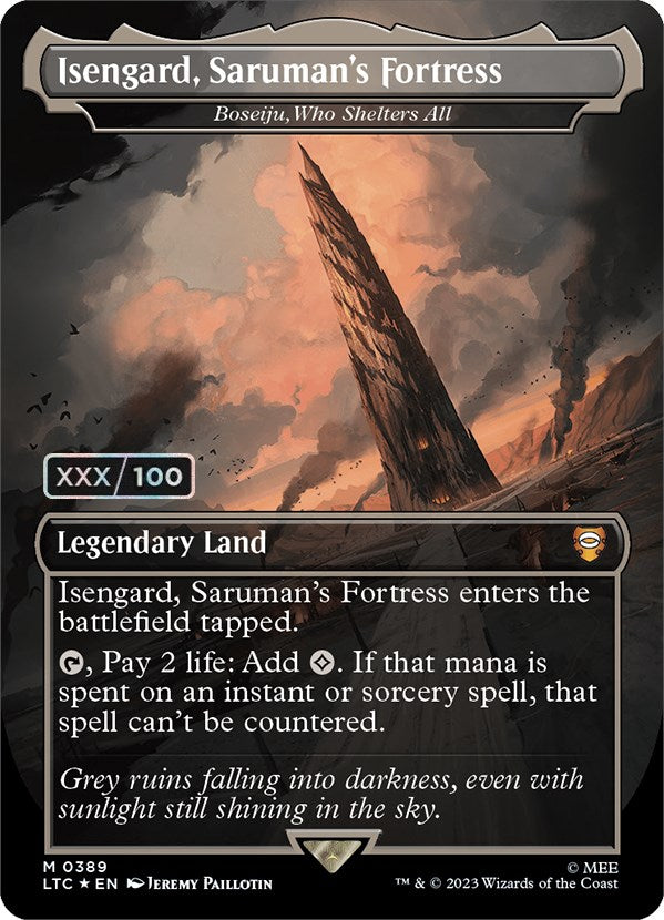 Isengard, Saruman's Fortress - Boseiju, Who Shelters All (Serialized) [The Lord of the Rings: Tales of Middle-Earth Commander] | Tabernacle Games