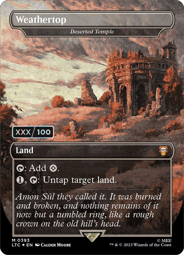Weathertop - Deserted Temple (Serialized) [The Lord of the Rings: Tales of Middle-Earth Commander] | Tabernacle Games