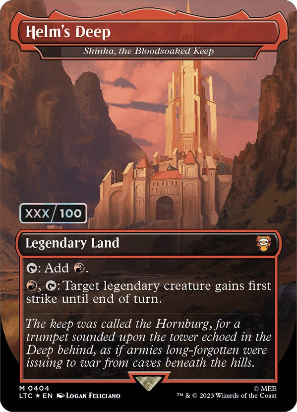 Helm's Deep - Shinka, the Bloodsoaked Keep (Serialized) [The Lord of the Rings: Tales of Middle-Earth Commander] | Tabernacle Games