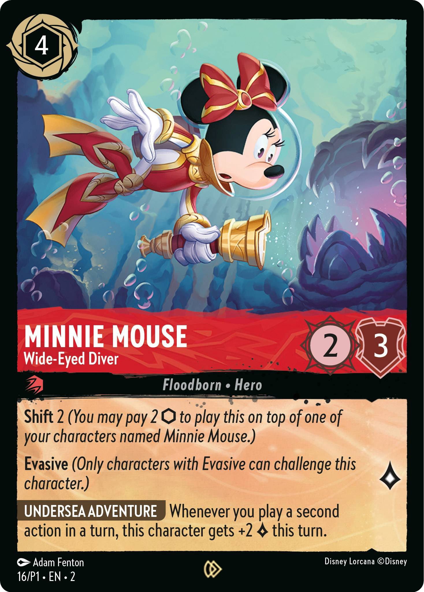 Minnie Mouse - Wide-Eyed Diver (16) [Promo Cards] | Tabernacle Games