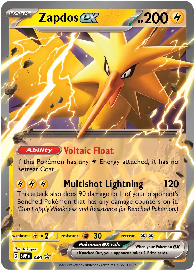 Zapdos ex (049) (Jumbo Card) [Scarlet & Violet: Black Star Promos] | Maze of Fitzroy