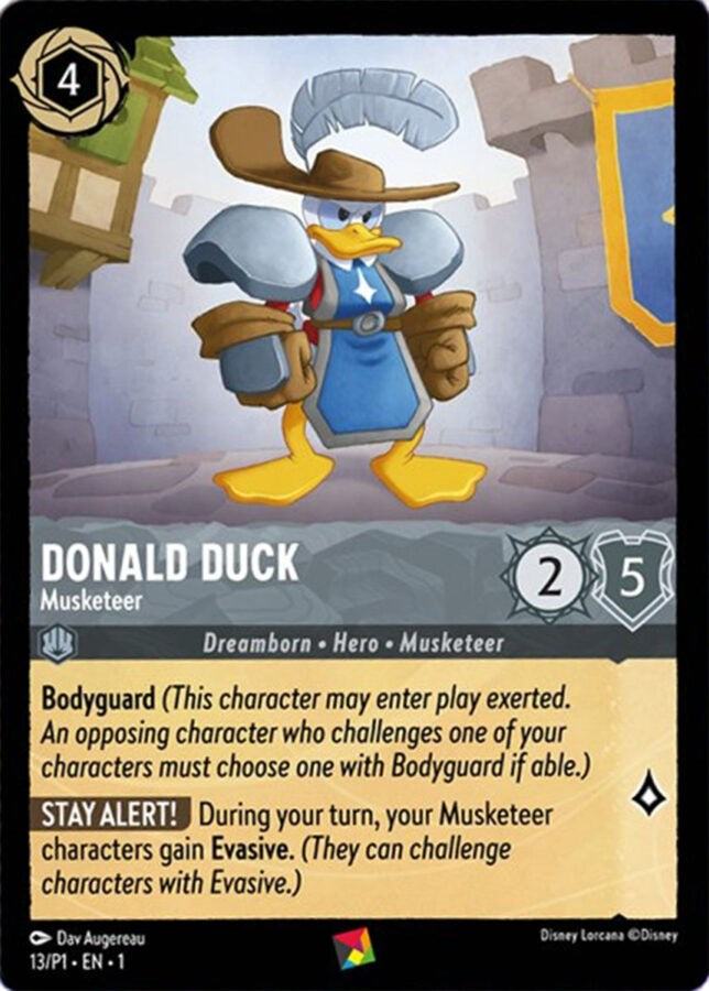 Donald Duck - Musketeer (13/P1) [Promo Cards] | Tabernacle Games