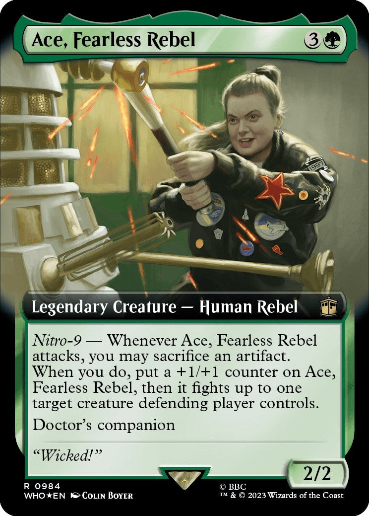 Ace, Fearless Rebel (Extended Art) (Surge Foil) [Doctor Who] | Tabernacle Games