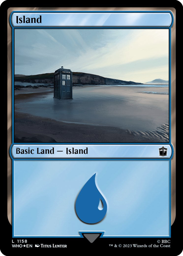 Island (1158) (Surge Foil) [Doctor Who] | Tabernacle Games