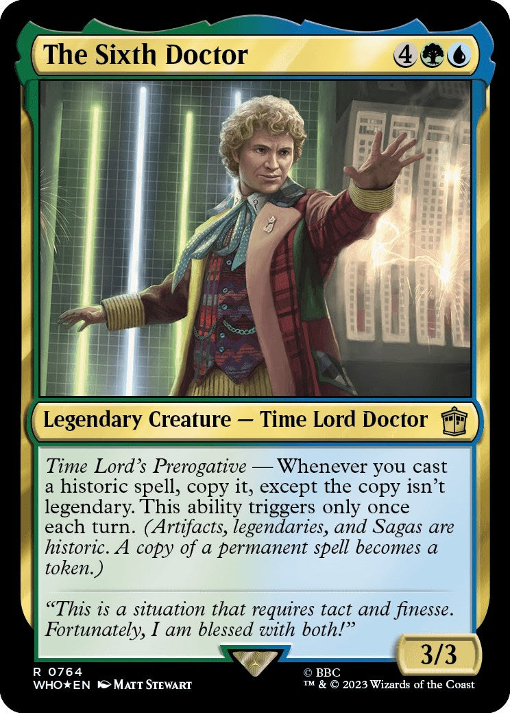 The Sixth Doctor (Surge Foil) [Doctor Who] | Tabernacle Games