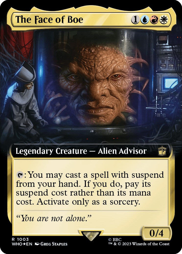 The Face of Boe (Extended Art) (Surge Foil) [Doctor Who] | Tabernacle Games