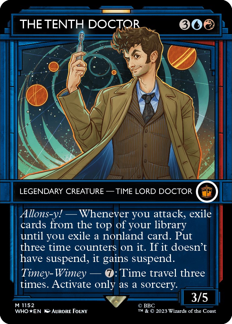 The Tenth Doctor (Showcase) (Surge Foil) [Doctor Who] | Tabernacle Games